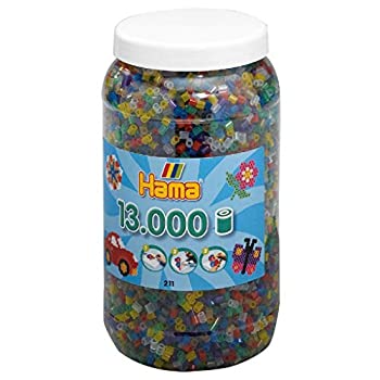 【中古】【輸入品・未使用】マルタハニング (malte haaning) ハマビーズ ボトル 13000ピース クリアミックス MH211-53｜スカイマーケットプラス