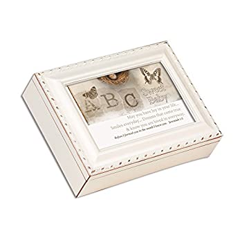 【中古】【インポート品・未当て嵌める】Cottage Garden ABC スイートベビーネスト 夢見鳥 象牙色 ゴールド刈り込み 宝飾品 オルゴール 救い主 ラブズミー インテリア・寝具・収納-インテリア小物・置物-オルゴール
