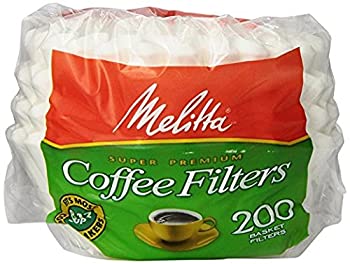 【中古】【輸入品・未使用】Melitta [メリタ] 8から12カップ用 バスケットタイプ コーヒーフィルター 200枚 Basket Coffee Filters White (8 to 12-Cup) 200-Count Filters
