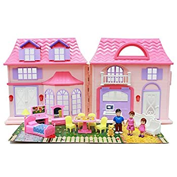 【中古】【輸入品・未使用】Boley Play Pretend Doll House Toy - 21 pc collapsible dollhouse%カンマ% a perfect girls toy with little kitchen accessories and more! [並|スカイマーケットプラス
