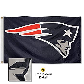 【中古】【輸入品・未使用】新しいEngland Patriots刺繍ナイロンフラグ