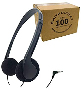 【中古】【輸入品・未使用】SmithOutlet 100個パック 低コストの教室/図書館用ヘッドフォン