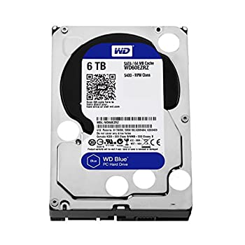 【中古】【輸入品・未使用】WD Blue 6TB Desktop Hard Disk Drive - 5400 RPM SATA 6 Gb/s 64MB Cache 3.5 Inch - WD60EZRZ [並行輸入品]