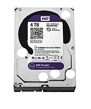 【中古】【インポート品・未当てはめる】WD Purple 4結核症 Surveillance Hard Disk Drive - 5400 RPM Class SATA 6 Gb/s 64MB Cache 3.5 Inch - WD40PURX [並行輸入品]