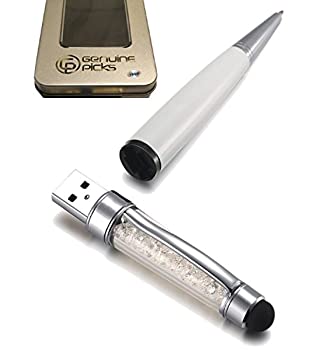 【中古】【インポート品・未当て嵌める】Stylish Crystal Ballpoint Pen with 16GB. USB Pen Flash Drive. Beautiful Pen Gift Box. Three インチ one Ballpoint Pen Drive 16 GB USB and To