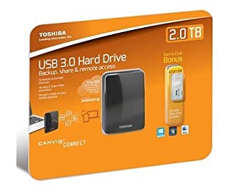 【中古】【インポート品・未当て嵌める】Toshiba Canvio Connect 2.0結核症 Portable Hard Drive with 32GB USB 2.0 Flash Drive [並行輸入品]