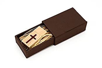 【中古】【インポート品・未当て嵌める】8GB Maple Wood - With Hand Laid Brown Wood Veneer insert - Holiday Flash Drive - Cross Design - Inserted into Super strong hand made pa
