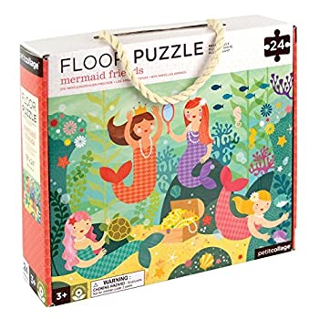 【中古】【インポート品・未当て嵌める】Petit Collage Floor Puzzle%ｶﾝﾏ% Mermaid Friends%ｶﾝﾏ% 24 pieces [並行輸入品]