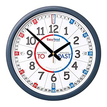 【中古】【インポート品・未当て嵌める】EasyRead Time Teacher Children\u0027s Wall Clock with simple 3-Step Teaching System%ｶﾝﾏ% for home \u0026 school classroom%ｶﾝﾏ% 14%ﾀﾞﾌﾞﾙｸｫｰﾃ% dia%
