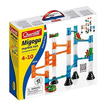 【中古】【輸入品・未使用】Quercetti 45-Piece Transparent Marble Run - Marble Run Construction Toy [並行輸入品]