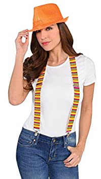 【中古】【輸入品・未使用】Amscan Party Ready Team Spirit Neon Suspender%ｶﾝﾏ% Multi Color%ｶﾝﾏ% 15.6 x 5.2%ﾀﾞﾌﾞﾙｸｫｰﾃ% [並行輸入品]｜スカイマーケットプラス