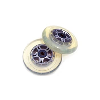 【中古】【輸入品・未使用】Kick Push 2 Replacement Wheels Abec7 Bearings Scooter%ｶﾝﾏ% Clear%ｶﾝﾏ% 100mm [並行輸入品]