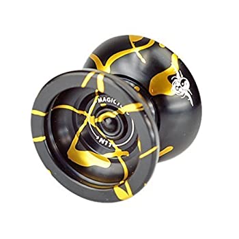 【中古】【輸入品・未使用】MagicYoYo New Design N11 Alloy Aluminum Professional Yo-yo Unresponsive YoYo ball (Black With Golden) [並行輸入品]