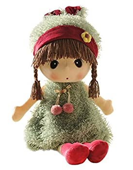 【中古】【インポート品・未当てはめる】HWD Lovely Huggable 17 inch Stuffed Plush Girl Toy Doll.Good Gift For kids baby lover.(Green) [並行輸入品]