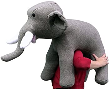 【中古】【輸入品・未使用】American Made Oversized Stuffed Elephant 36 Inches Gray Color Soft Large Plush [並行輸入品]