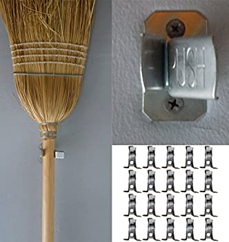 【中古】【輸入品・未使用】メタルスプリンググリップクランプガレージクローゼット壁Organizer for Brooms、Mops、Rakes、etc。 L シルバー ZA069｜スカイマーケットプラス