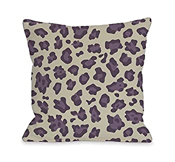 【中古】【輸入品・未使用】Bentin Home Decor Gabriella Cheetah Throw Pillow by OBC%ｶﾝﾏ% 18'x 18'%ｶﾝﾏ% Blackberry/Natural [並行輸入品]｜スカイマーケットプラス