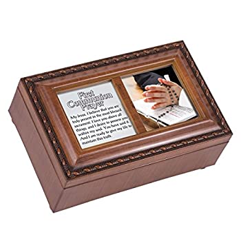 【中古】【輸入品・未使用】Communion PrayerロザリオBoy Wood Finish Smallジュエリー音楽ボックスPlays HandelのHallelujah｜スカイマーケットプラス