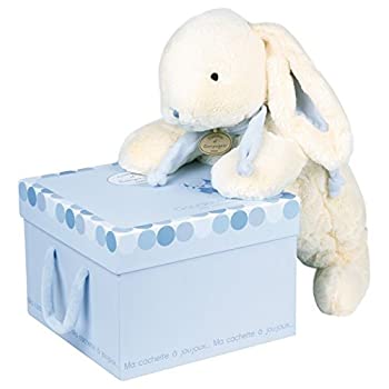 【中古】【インポート品・未当て嵌める】DOUDOU ET COMPAGNIE - Soft White \u0026 Blue Bunny with Pajama Pocket [並行輸入品]