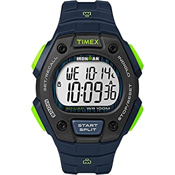 【中古】【インポート品・未当て嵌める】Timex Mens TW5M11600 IRONMAN Classic 30 Full-size Blue/ Lime Sport Watch