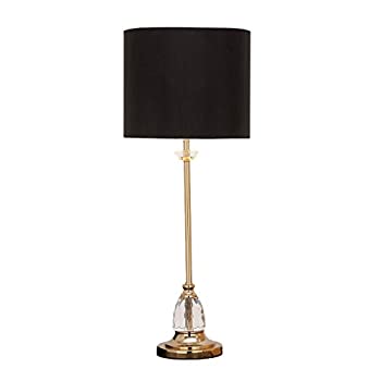 【中古】【インポート品・未当て嵌める】Urban Designs 7736993?Lynette水晶\u0026金管楽器Buffetコンソールテーブルランプブラック