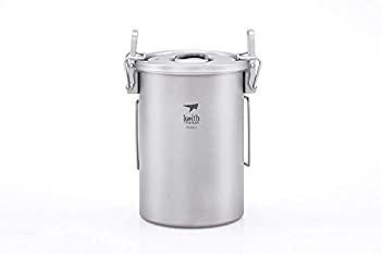 【中古】【輸入品・未使用】Keith Ti6300チタンアウトドアキャンプ折りたたみハンドルで調理鍋ハイカー炊飯器トラベルピクニック調理器具900ml 256g