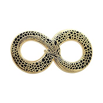 【中古】【輸入品・未使用】Ouroboros Enamel Pin - Occult Black & Gold Snake Pin|スカイマーケットプラス