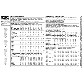 【中古】【輸入品・未使用】Simplicity US8292R5 レディース フレアスリーブドレス 裁縫パターン 14-16-18-20-22|スカイマーケットプラス