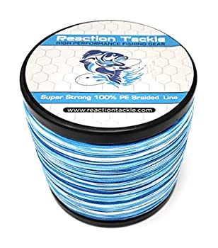 【中古】【インポート品・未当て嵌める】Reaction Tackle 編組釣り糸 青み変装 100英国ポンド 1000yd