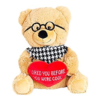 【中古】【輸入品・未使用】Hollabears Hipster Teddy Bear Plush - Funny and Cute Gift for the Girlfriend or Boyfriend [並行輸入品]