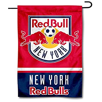 【中古】【輸入品・未使用】新しいYorkレッドBull両面ガーデン旗