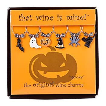 【中古】【輸入品・未使用】Wine Things Unlimited WT-1623P Spooky Wine Charms%カンマ% Multicolor|スカイマーケットプラス