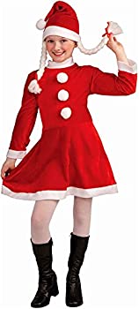 【中古】【輸入品・未使用】Forum Novelties Deluxe Lil Ms. Santa's Helper Costume%ｶﾝﾏ% Child Medium [並行輸入品]