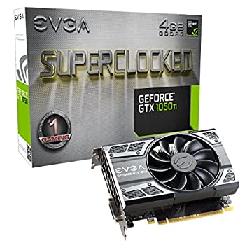 【中古】【輸入品・未使用】EVGA GeForce GTX 1050 Ti SC GAMING%ｶﾝﾏ% 4GB GDDR5%ｶﾝﾏ% DX12 OSD Support (PXOC) (04G-P4-6253-KR) グラフィックボード [並行輸入品]
