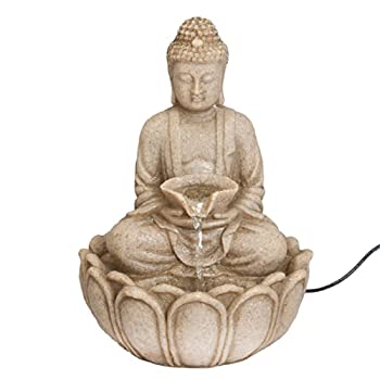 【中古】【輸入品・未使用】Bits and Pieces - 屋内仏陀の噴水 - 禅の卓上水噴水