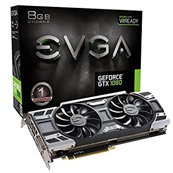 【中古】【輸入品・未使用】EVGA GeForce GTX 1080 GAMING ACX 3.0%ｶﾝﾏ% 8GB GDDR5X%ｶﾝﾏ% LED%ｶﾝﾏ% DX12 OSD Support (PXOC) Graphics Card 08G-P4-6181-KR%ｶﾝﾏ% w/ Free Ra