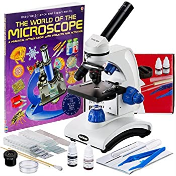 【中古】【輸入品・未使用】AmScope AWARDED 2016 BEST STUDENT MICROSCOPE 40X-1000X Dual Light Glass Lens Metal-Body Student Microscope with Slides%カンマ% Tools and B|スカイマーケットプラス