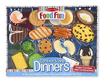 【中古】【輸入品・未使用】Melissa & Doug Food Fun Combine & Dine Dinners Toy%ｶﾝﾏ% Blue [並行輸入品]