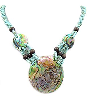 【中古】【輸入品・未使用】Swimmi 天然アバロンシェルペンダント ビーズネックレス ハンドメイド レディースジュエリー GA369 28,395円