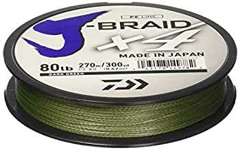 【中古】【輸入品・未使用】ダイワJ Braid 4織り編組ライン80lb 300ydグリーン|スカイマーケットプラス