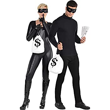 【中古】【輸入品・未使用】Thief Or Burglar Fancy Dress Kit - Mask%ｶﾝﾏ% Gloves & Money Bag｜スカイマーケットプラス