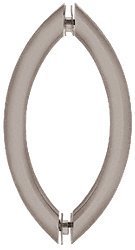 【中古】【輸入品・未使用】CRL 8%ﾀﾞﾌﾞﾙｸｫｰﾃ% Brushed Nickel Crescent Style Back-to-Back Pull Handles [並行輸入品]
