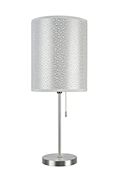 【中古】【輸入品・未使用】Aspen Creative 40083-8 1パックセット ライトキャンドルスティックテーブルランプ 現代的なデザイン サテンニッケル 高さ19 1/2インチ 星