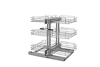 【中古】【インポート品・未当てはめる】Rev-A-Shelf 15in 3段ブラインドコーナーオーガナイザー ホンブルグ帽差しかためる Cr