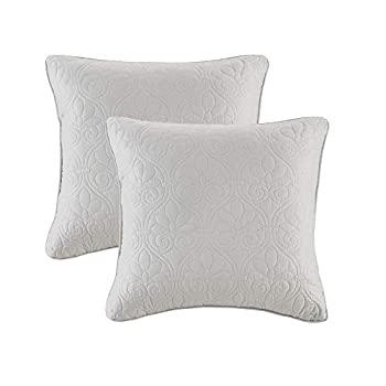 【中古】【輸入品・未使用】Madison Park ケベックキルト正方形枕ペア 20x20