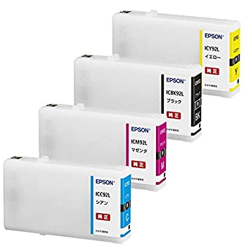 【中古】【輸入品・未使用】EPSON PX-M840F PX-S840 純正 インク インクカートリッジ IC92L 92L セットアップ用 トナー ブラック シアン マゼンタ イエロー [並行輸入品]｜スカイマーケットプラス 9,721円