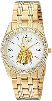 【中古】【輸入品・未使用】[女性用腕時計]Disney Women's 'Princess Belle' Quartz Metal and Stainless Steel Casual Watch Color Gold-Toned (Model: WDS000239)[並行輸