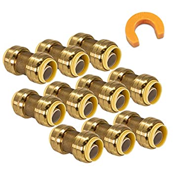 【中古】【輸入品・未使用】procuruコンボキット???Pushfitカップリング(10個)、クリップ外し( 1?pc ) |配管継手for、銅、Pex CPVCパイプ、鉛フリー認定 0.5 Inch (1/2%ダ|スカイマーケットプラス