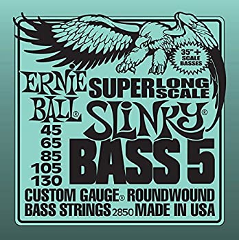 【中古】【輸入品・未使用】Ernie Ball 5-String Super-Long Scale Slinky Bass Set%ｶﾝﾏ% .045 - .130 [並行輸入品]