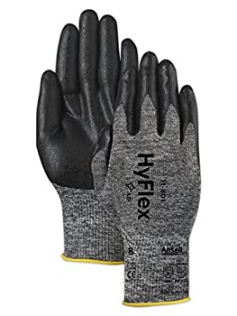 【中古】【輸入品・未使用】Ansell 103384 HyFlex 11-801 Grey and Black Nitrile Coated Machine Knit Gloves%ｶﾝﾏ% 0.42%ﾀﾞﾌﾞﾙｸｫｰﾃ% Height%ｶﾝﾏ% 9.5%ﾀﾞﾌﾞﾙｸｫｰﾃ% Length%ｶﾝ｜スカイマーケットプラス